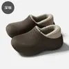 Pantuflas de Algodón Cálidas con Cubierta para el Talón para Mujer, Invierno Eva Impermeables para Casa y Exteriores, Zapatos de Algodón Cerrados con Suela Gruesa para Hombre, Invierno para Hombre al por Mayor