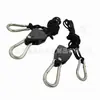 Corda de Elevação para Luz de Cultivo de Plantas, Corda de Suspensão para Iluminação, Corda para Pendurar Luzes de Barraca, Acessórios de Ferragens Gancho de Suspensão Polia