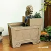 Jardim de Pátio Ornamentos de Água Corrente Tanque de Peixes Terraço Externo Sistema de Água Circulante Tanque de Peixes Grande Arranjo de Paisagismo Fonte Elemento de Água