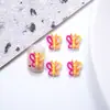 Decorações de Arte de Unha Desenho de Borboleta Pequena Colorida, Acessórios de Unha de Animal 3D Fofos, Peças de Decoração de Resina
