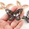 Nova aplicação de borboleta tridimensional com strass Zhaoshun, borboleta oca de desenho animado, decoração DIY para sapatos, presilha de cabelo, acessório de cabelo e decoração de bolsa
