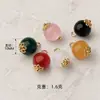 Botones de imitación de jade estilo chino para Hanfu y cheongsam, botones decorativos vintage, botones de vidrio con patrón de jade, accesorios para ropa al por mayor