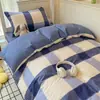 Juego de ropa de cama de tres piezas para dormitorio de estudiante universitario, sábanas de algodón puro, funda de edredón, sábana bajera, nuevo modelo 2026, adecuado para todas las estaciones