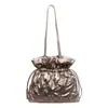 Bolsa de Ombro Outono e Inverno Nova Bolsa Saco de Alta Qualidade Acolchoada Bolsa Jaqueta de Penas Design Nicho Coreano