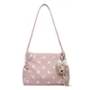 Bolso Casual de Gran Capacidad con Lunares para Mujer 2026 Nuevo Ligero Versátil para el Trabajo Bolso de Lona Bolso de Hombro Tote con Lunares