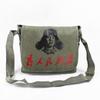 Bolsa de Lona Retro del Presidente Mao para Servir al Pueblo, Bolso Cruzado de Lona Lei Feng con Estrella Roja de Cinco Puntas, Bolso Verde Nostálgico de un Solo Hombro con Estrella Roja