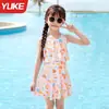 Traje de baño para niñas, Lindo traje de baño de una pieza de princesa para bebé, Nuevo estilo Pequeño, Mediano y Grande Traje de baño para aguas termales para niños