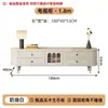 Nuevo mueble de TV estilo chino, mueble de TV estilo mid-century simple, muebles para el hogar retro francés de madera maciza, juego de dos piezas con mueble lateral
