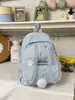 Mochila de Coelho com Orelhas em Renda de Bolinhas Suave e Brilhante, Estilo Coreano, Gentil e Versátil, Adequada para Escola e Viagem