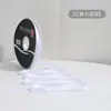 Lazo de regalo de color sólido de 1 cm flor decorativa para envolver material para ramos de cinta de satén venta al por mayor