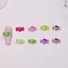 Laço colorido doce acessórios para nail art resina fofo tridimensional pequenos acessórios brincos DIY presilhas de cabelo decorações de unha