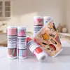 Novos panos de limpeza descartáveis com estampa de desenho animado, grossos e altamente absorventes, para uso na cozinha, limpeza de mesas e limpeza geral da casa.; rasgável e descartável