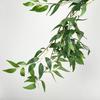 Planta de Hoja de Sauce Ratán Helecho Flor Artificial Mimbre Boda Arco Enrollable Set Hojas de Vid Hojas Verdes Hojas Verdes