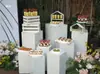Nuevo Estante Blanco para Mesa de Postres Madera Acrílico Blanco Soporte de Exhibición para Mesa de Postres Decoración de Mesa