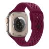 Malla Transpirable Correa de Silicona de Cierre Inverso Adecuada para Apple 9 S10 S11 Generación iWatch Pulsera Deportiva Perforada