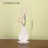 Vaso de Ferro Estilo Nórdico, Ornamento de Decoração de Mesa, Peça de Arte Colorida Vazada de Luxo Leve, Decoração Suave para Arranjo de Flores