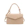 Bolsa de Mão Tendência Elegante Cor Sólida Simples 2026 Inverno Nova Casual Temperamento Ombro Único Transversal Pequena Quadrada Bolsa Feminina