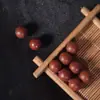 Cuentas de Masaje de Piedra Roja Natural para Pulseras DIY, Accesorios de Piedra, Colgantes para Joyería, Suministro Directo del Fabricante