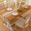 Suministro Transfronterizo de Mesa de Comedor de Estilo Nórdico Simple con Combinación de Colores, Mantel Largo con Borlas, Mesa de Centro, Aparador Lateral, Cubre Toalla Decorativo, Fabricante Mayorista