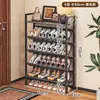 Estante de almacenamiento para el hogar para apartamentos de alquiler, solución de almacenamiento de zapatos de múltiples capas, zapatero simple, estante para la puerta de entrada del dormitorio