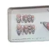 Naizi Unhas Usáveis Puras Feitas à Mão Verão Novo Paris Brilhante Zircônia Diamante Estilo Francês Olho de Gato Patch para Nail Art