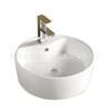 Lavabo de Cerámica Artística Blanco/Colorido para Niños Lavabo de Piedra Lavada para Jardín de Infancia Lavabo Sobre Encimera Jin Baisheng Baño 6621S