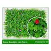 Planta verde artificial parede interior exterior decoração de parede fundo parede eucalipto plástico gramado flor artificial planta artificial parede
