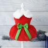 Nuevos Suministros Navideños Transfronterizos Faldas para Mascotas Ropa Navideña de Polar para Perros Fiesta Pequeña Liquidación Transfronterizo