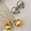 Oferta Especial 2023 Novo Estilo Popular Minimalista Estilo Cool Único Irregular Brincos Esféricos Metal Artesanato Pesado Nicho Fashion