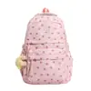 Mochila de Alta Qualidade Cor Pura Estrela para Estudantes Universitários Meninas Alunos do Ensino Médio Alunos do Ensino Fundamental Mochila de Ombro Duplo Alunos do Ensino Fundamental Mochila Leve