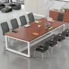 Mesa de conferência, mesa longa, conjunto de mesa e cadeiras de negociação, escrivaninha simples para computador, bancada multifuncional para treinamento de funcionários, simples e moderno