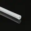 Mangueira trançada de silicone personalizada, transparente, macia, resistente a alta pressão e alta temperatura, mangueira de malha trançada para pulverizadores e dispensadores de água