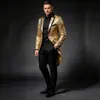 Colección de otoño e invierno para hombres europeos y americanos: vestido de noche con adornos de lentejuelas, esmoquin y traje de hombre con solapa, modelo XZ31
