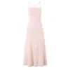 Moda Europea y Americana Comercio Exterior Wholesale Jacquard Sexy Delgado Vestido de Tirantes Espalda Descubierta Diseño de Tirantes Falda Larga