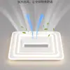 Lámpara ventilador minimalista sin aspas, luz de techo para sala de estar, nueva luz para pasillo, adecuada para jóvenes, luminaria para dormitorio principal, aluminio y otros materiales de hierro