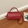 Bolsa de Ombro Quadrada Pequena Patchwork Estilo Coreano Transfronteiriça 2026 Nova Moda Simples Elegante para Mulheres