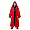 Túnica Oscura con Cadena y Capucha de Halloween Capa de Mago Medieval Sacerdote Capa de Fiesta Cosplay