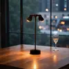 [Transfronterizo] Mesa de Comedor para Puesto con Luz Recargable de Ambiente, Lámpara de Mesa de Bar, Foco, Lámpara de Mesa, Luz de Ambiente, Luz Nocturna para Exterior de Restaurante