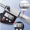 Micrómetro Digital de Alta Precisión con Pantalla Digital 0-25Mm0.001Mm Tipo Tambor de Cintura Micrómetro Digital para Espesor de Pared de Tubo