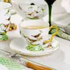 Conjunto Personalizado de Caneca de Café de Cerâmica Jingdezhen Caixa de Presente Requintada de Alto Padrão Chá da Tarde Casamento Presente de Ano Novo