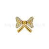 Tocado de Joyería de Aleación de Titanio Jiangtai F136 con Nudo de Mariposa e Incrustación de Circonita, Joyería para Piercing Corporal de Aleación de Titanio G23 Clavo para Hélice Auricular