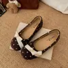 Zapatos Mary Jane Planos de Punta Redonda Bajos Estilo Retro Francés para Mujer Otoño 2026 Nuevos Versátiles Aumentadores Internos de Altura Suela Suave