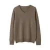Nova blusa de base de malha de cashmere para outono e inverno, moderna, macia, confortável, simples, amiga da pele, quente, suéter de manga comprida para mulheres