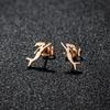 Pendientes Pequeños de Acero Inoxidable Estilo Coreano, Lote Mixto de 4 Colores, Nuevos Pendientes Temáticos de Murciélago y Pingüino para Invierno y Navidad