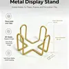 Suporte de Armazenamento para Porta-Copos de Ferro Preto Clipe em U Organizador de Mesa Porta-Copos para Mesa de Escritório