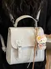 Mochila Coreana Simple de Color Sólido para Mujer, Nueva Colección Primavera 2026, Bolso de Hombro Texturizado de Moda, Bolso de Mano Dulce