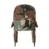 Venda direta da fábrica inverno camuflagem boné Lei Feng masculino exterior ciclismo à prova de vento frio esqui capuz de orelha quente espessado