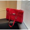 Bolsa Transfronteriza de Gran Capacidad para Mujer, Nuevo Modelo Primavera/Verano 2026, Bolso de Hombro y Cruzado Simple Versátil, Bolso Kelly Platino para Viajes Diarios