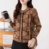 Suéter Rosa Otoño Invierno Engrosado 2025 Nuevo Dulce Estilo Reductor de Edad Pequeña Fragancia Cardigan Tejido Top Casual para Viajar al Trabajo