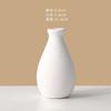 Vaso Cerâmico Liso Cerâmica Lama Alta Branca Cerâmica Jardim de Infância Crianças Pintado à Mão Pintado a Cores DIY Modelo Embrião Branco